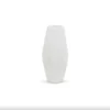 10.25”H X 5” WHITE CERMIC GEO VASE