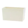 10.5”L X 6” X 5” RECTANGLE GLOSSY WHITE CERAMIC