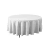 108'' ROUND POLYESTER TABLECOVER WHITE -Quality Wholesale Shop 108 round polyester tablecover white