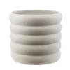 11”H X 12” WHITE CERAMIC WAVA PLANTER -Quality Wholesale Shop 11h x 12 white ceramic wava planter
