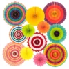 12 PC HANGING PAPER FANS -Quality Wholesale Shop 12 pc hanging paper fans