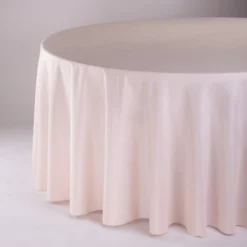 120" ROUND BLUSH TABLECLOTH