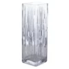12”H X 4” X 4” ETCH TALL GLASS VASE WITH SQUARE OPENING -Quality Wholesale Shop 12h x 4 x 4 etch tall glass vase with square openi