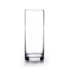 12"H X 5" CLEAR GLASS CYLINDER VASE