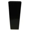 13”T X 5" X 5" MATTE BLACK CERAMIC TAPERED VASE -Quality Wholesale Shop 13t x 5 x 5 matte black ceramic tapered vase