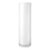 32"H X 6"D WHITE GLASS CYLINDER VASE