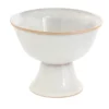 5.25"H X 7" OFF-WHITE CERAMIC JULIAN COMPOTE