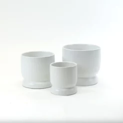 5.75”H X 6” WHITE CERAMIC MODERN COMPOTE PEDESTAL BOWL -Quality Wholesale Shop 575h x 6 white ceramic modern compote pedestal bow 3