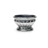 5.75”H X 9”L X 5”W CERAMIC OVAL COMPOTE VASE SILVER -Quality Wholesale Shop 575h x 9l x 5w ceramic oval compote vase silver