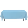 60 X 126 LIGHT BLUE RECTANGLE POLYESTER TABLE COVER 38-0025BL