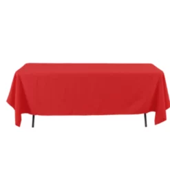 60" X 126" RED, RECTANGULAR TABLE COVER 38-0025rd