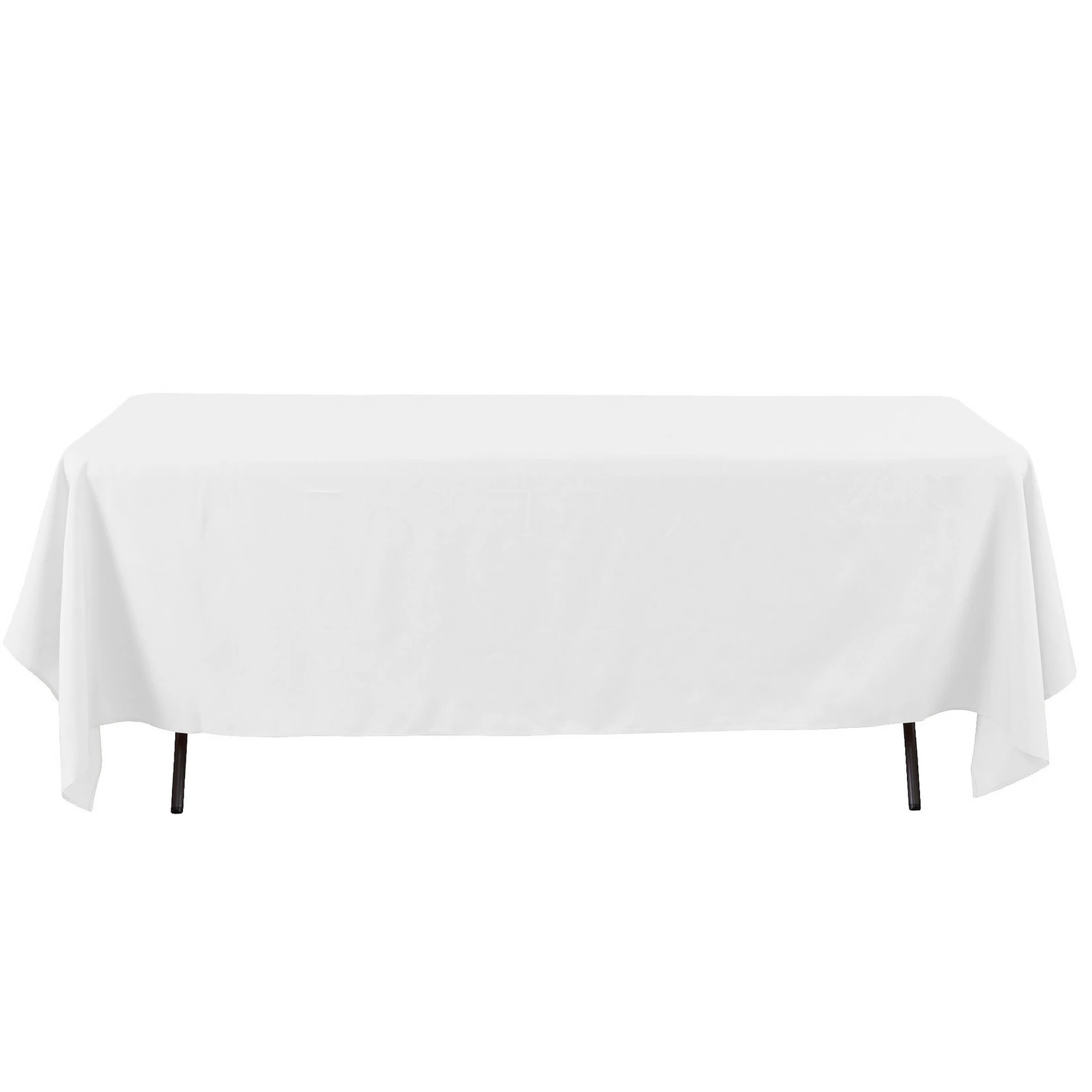 60 X 126'' WHITE RECTANGULAR POLYESTER TABLECOVER 3 60 X 126'' WHITE RECTANGULAR POLYESTER TABLECOVER
