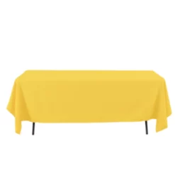 60" X 126" YELLOW RECTANGULAR TABLE COVER 0025YE
