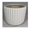 6”X 8” WHITE CERAMIC RIBBED CYLINDER