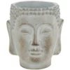 7.5" X 5.75" CEMENT BUDDHA HEAD PLANTER