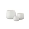 7.75”H X 10” MEDIUM MATTE WHITE CERAMIC BELLY POT -Quality Wholesale Shop 775h x 10 medium matte white ceramic belly pot