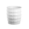 8”H X 6.75” SMALL MATTE WHITE CERAMIC STACK LAYERED CYLINDER -Quality Wholesale Shop 8h x 675 small matte white ceramic stack layered c