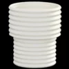 8”H X 6.75” WHITE CERAMIC SPIRAL ROUND VASE -Quality Wholesale Shop 8h x 675 white ceramic spiral round vase