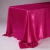 90” X 132” FUCHSIA RECTANGLE SATIN TABLE CLOTH -Quality Wholesale Shop 90 x 132 fuchsia rectangle satin table cloth