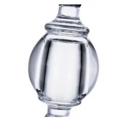 9.5”h X 4.5” GLASS PILLER AND TAPER CANDLE HOLDER -Quality Wholesale Shop 95h x 45 glass piller and taper candle holder 4