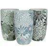 9.75"h X 5.5" ROUND FLOWER POWER POT