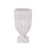 9”H X 4.75” WHITE WASH TERRACOTTA COMPOTE/PEDESTAL -Quality Wholesale Shop 9h x 475 white wash terracotta compote pedestal