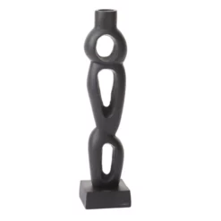 10.25" X 2.5" BLACK POZAS CANDLESTICK
