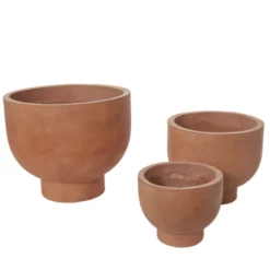 10.5” X 12.25” BURNT ORANGE NEWPORT COMPOTE TERRACOTTA -Quality Wholesale Shop accent decor 105 x 1225 burnt orange newport compo 2