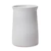 12.25”H X 8.25” WHITE CERAMIC ALBAN VASE
