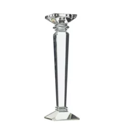 14.75"H X 4" CRYSTAL CANDLE STICK (AD)