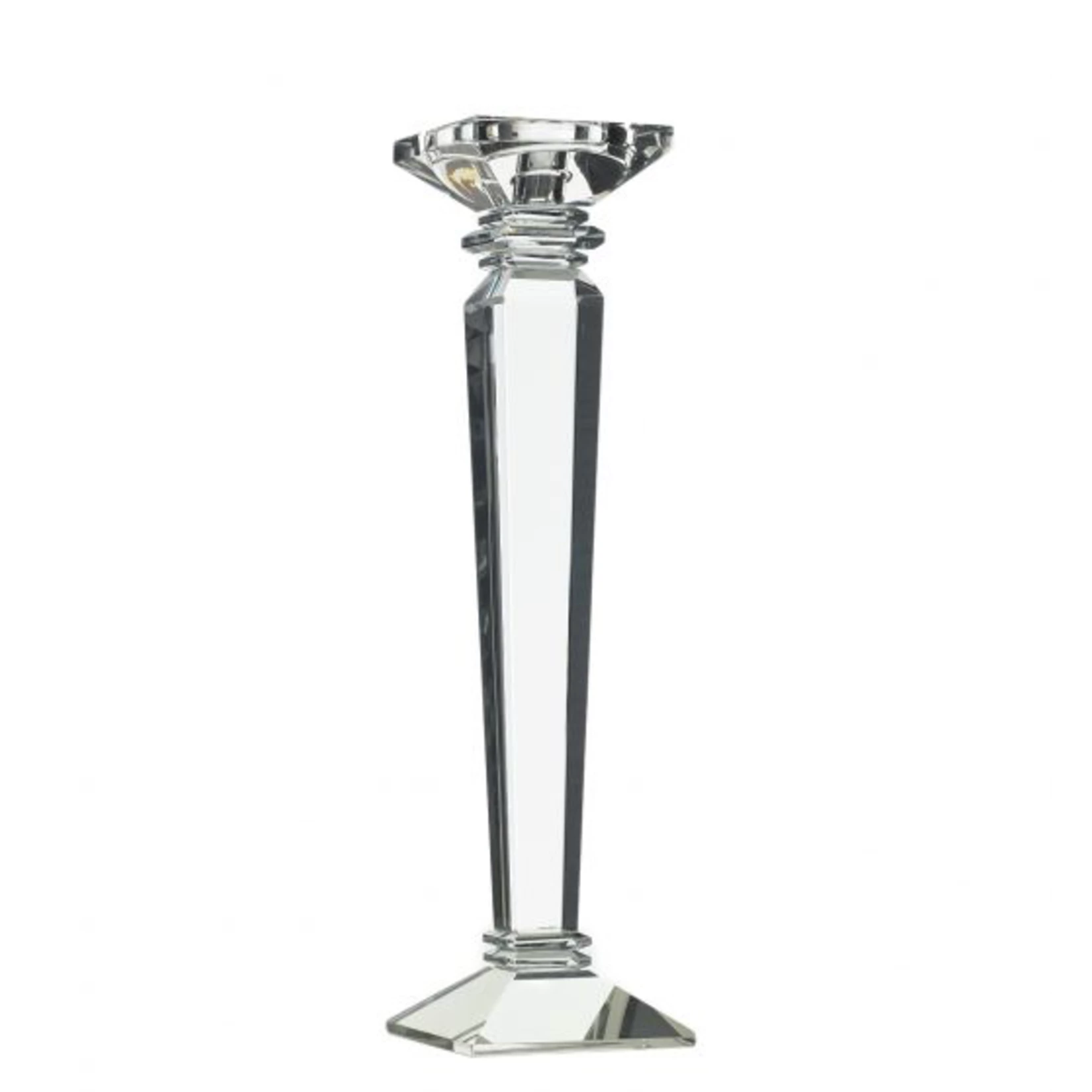 14.75"H X 4" CRYSTAL CANDLE STICK (AD) 3 14.75"H X 4" CRYSTAL CANDLE STICK (AD)