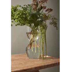 19.75”H X 9” GLASS CAMPANA VASE -Quality Wholesale Shop accent decor 1975h x 9 glass campana vase 1