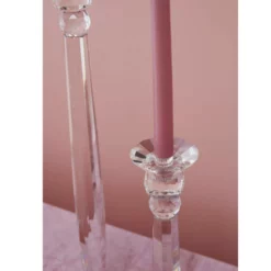 23.5”H X 5.75”GLASS INTERLUDE CANDLESTICK -Quality Wholesale Shop accent decor 235h x 575glass interlude candlestick 2