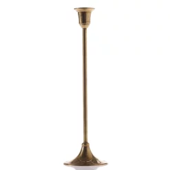 3.25'' X 11’’H GOLD ANTIQUE CANDLE STICK