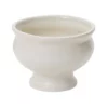 5.25”H X 6.75” WHITE CERAMIC DAWSON COMPOTE
