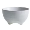 5”H X 9” WHITE CERAMIC TALIAH BOWL