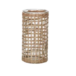 8”H X 4.5” JAXON COLLECTION CANE VASE (AD) (BOHO)