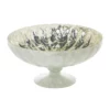 9.75"x 4.75”H CHIARA GLASS COMPOTE (AD) -Quality Wholesale Shop accent decor 975x 475h chiara glass compote ad