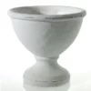 9"H X 9.75" WHITE CERAMIC BENOIT COMPOTE