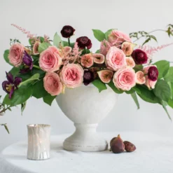 9"H X 9.75" WHITE CERAMIC BENOIT COMPOTE -Quality Wholesale Shop accent decor 9h x 975 white ceramic benoit compote 2