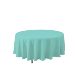 AQUA ROUND TABLE COVER 132''