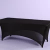BLACK SPANDEX 8’ REC TABLE COVER 96"L X 30"W X 29"H -Quality Wholesale Shop black spandex 8 rec table cover 96l x 30w x 29h