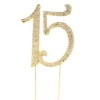 GOLD RHINESTONE CAKE TOPPER #15 -Quality Wholesale Shop gold rhinestone cake topper 15
