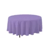 LAVENDER ROUND POLYESTER TABLE COVER 108'' -Quality Wholesale Shop lavender round polyester table cover 108