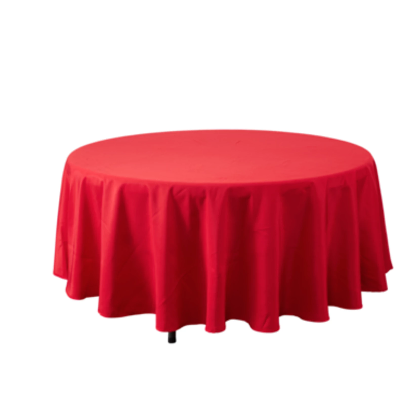 RED ROUND TABLE COVER POLYESTER 108'' 3 RED ROUND TABLE COVER POLYESTER 108''