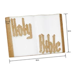 STYROFOAM BIBLE 18 X 12 X 2’’ WHITE W GOLD EDGE AND LETTERS -Quality Wholesale Shop styrofoam bible 18 x 12 x 2 white w gold edge and 1
