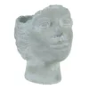 WHITEWASH CEMENT LADIES STONE HEAD 9.5"H X 9"X 7" (4.75" OPENING)