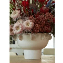 10.25”h X 17.25” WHITE CERAMIC RIVERIE COMPOTE BOWL -Quality Wholesale Shop 1025h x 1725 white ceramic riverie compote bowl 2