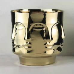 10”H X 10.25” GOLDEN FACE GLARE COLLECTION Frozen Expression