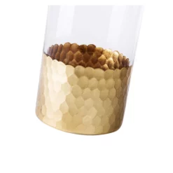 10”H X 4” CLEAR WITH GOLD BOTTOM GLASS CYLINDER ELSA LIKE -Quality Wholesale Shop 10h x 4 clear with gold bottom glass cylinder elsa 3